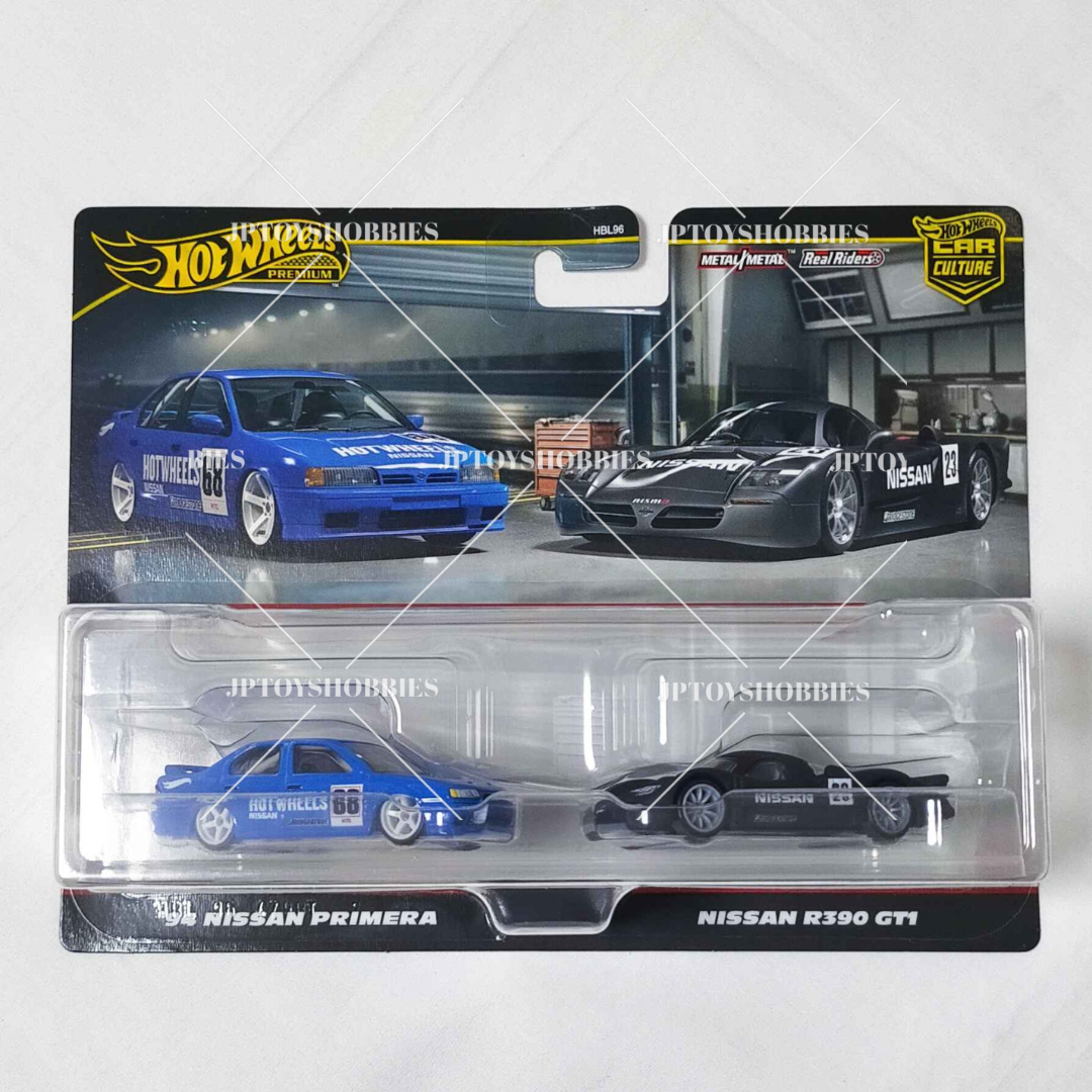 Hot Wheels Premium 2 Pack ’94 NISSAN PRIMERA NISSAN R390 GT1【H2P013】