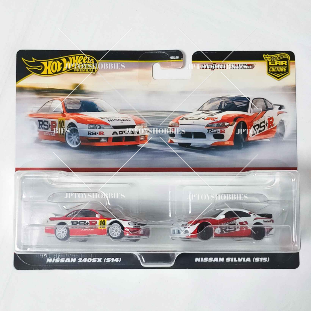 Hot Wheels Premium 2 Pack Nissan 240SX S14 Nissan Silvia S15【H2P014】