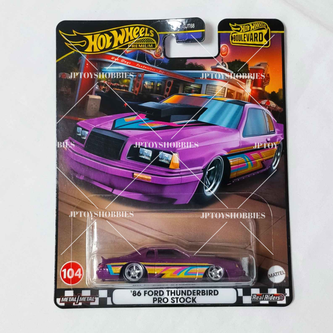 Hot Wheels Premium Boulevard ’86 FORD THUNDERBIRD PRO STOCK【HBV018】