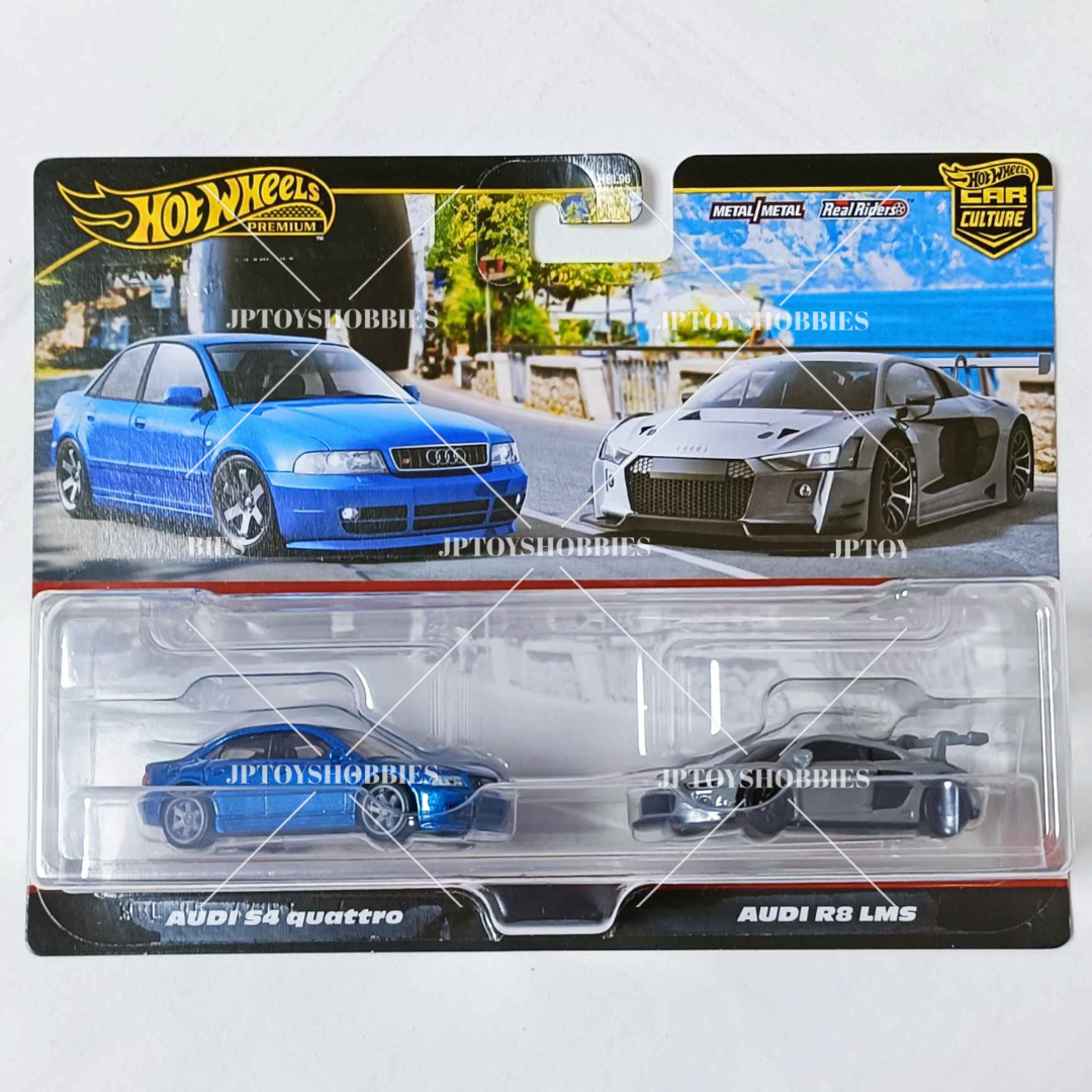 Hot Wheels Premium 2 Pack Audi S4 Quattro Audi R8 LMS【H2P017】