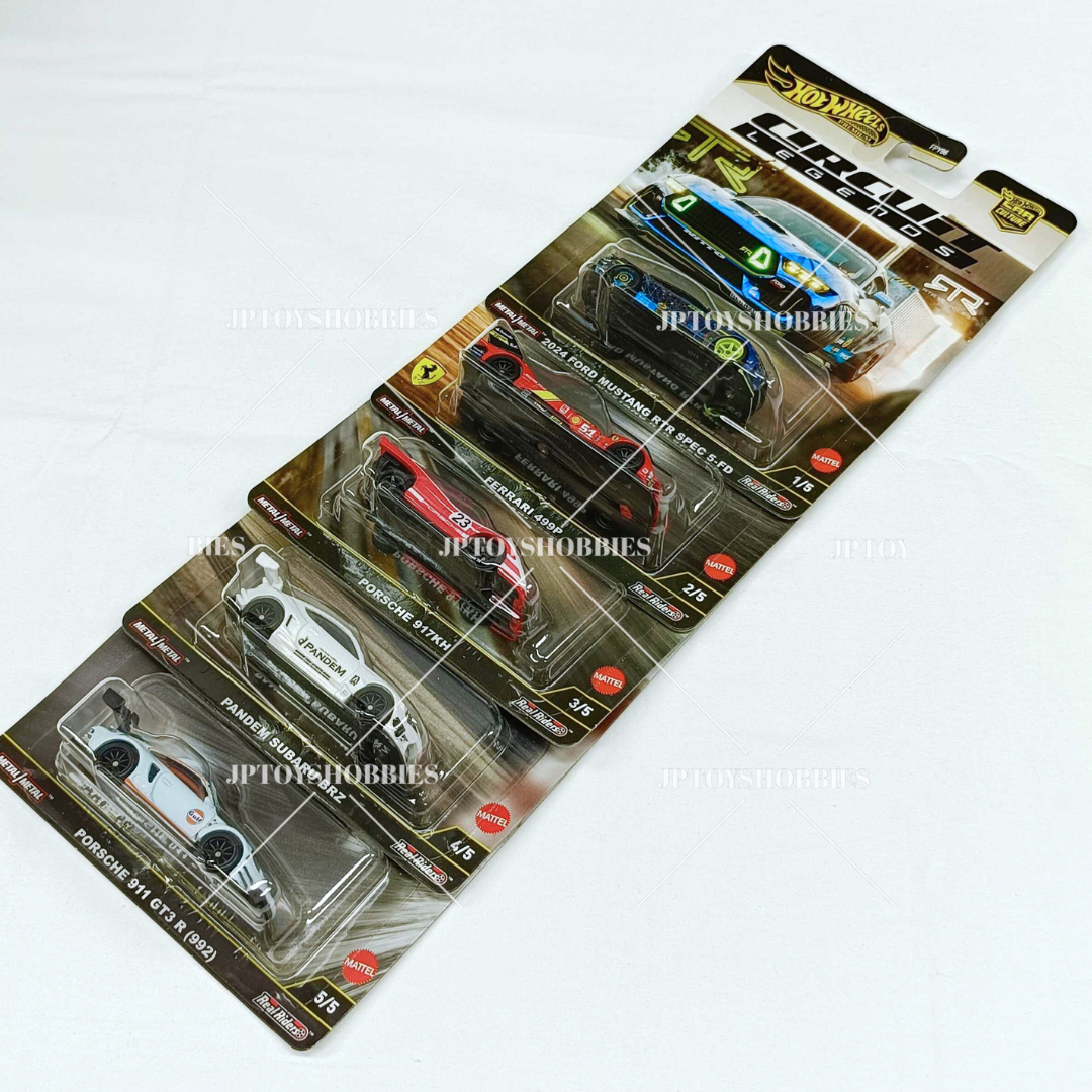 Hot Wheels Premium Car Culture Circuit Legends Mix - Complete Set of 5