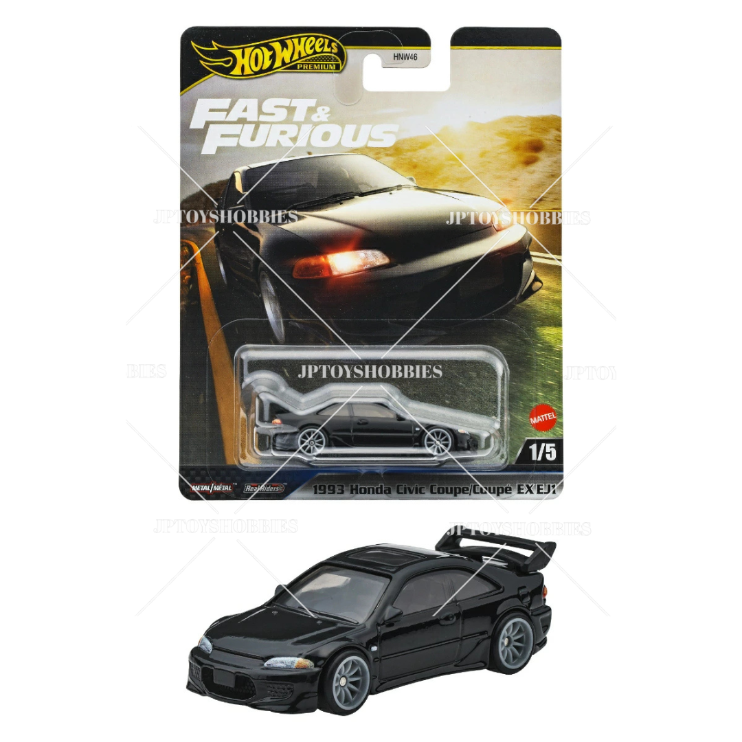 PSL 2025 Hot Wheels Premium Fast & Furious 1993 Honda Civic Coupe EX EJ1【HFF037】