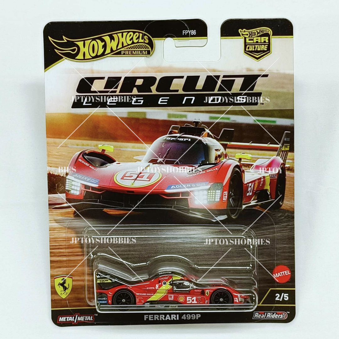 Hot Wheels Premium Car Culture Circuit Legends Mix - Complete Set of 5