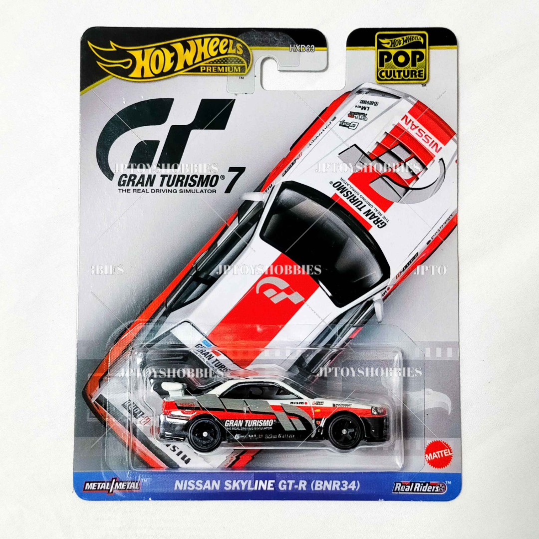 Hot Wheels Pop Culture Gran Turismo Nissan Skyline GT-R (BNR34)【HGT001】