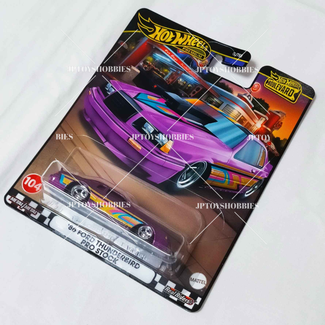 Hot Wheels Premium Boulevard ’86 FORD THUNDERBIRD PRO STOCK【HBV018】