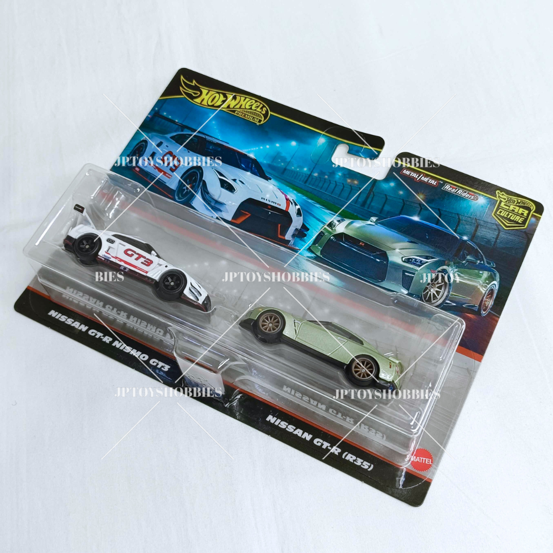 Hot Wheels Premium Car Culture 2 Pack Nissan GT-R NISMO GT3 / Nissan GT-R (R35)【H2P030】