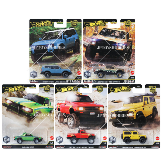 PSL 2025 Hot Wheels Premium Car Culture Off Road Mix - Complete Set of 5