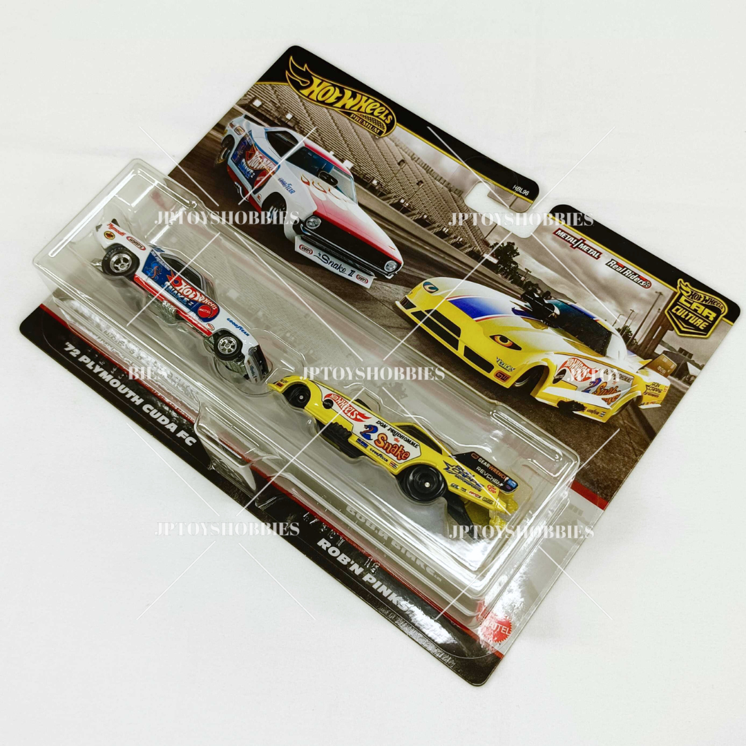 Hot Wheels Premium Car Culture 2 Pack '72 Plymouth Cuda FC /Rob 'N Pinks【H2P025】