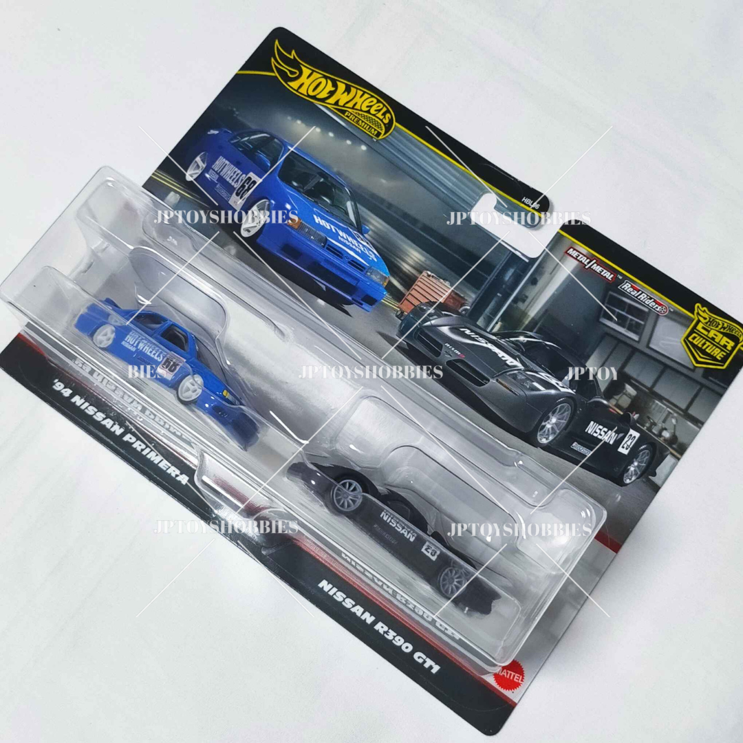 Hot Wheels Premium 2 Pack ’94 NISSAN PRIMERA NISSAN R390 GT1【H2P013】