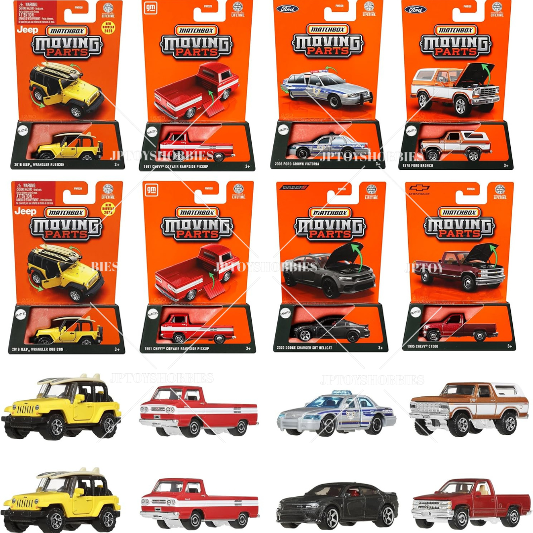 Matchbox Moving Parts Assortment - Set of 8 / FWD28-985C【MBX014】