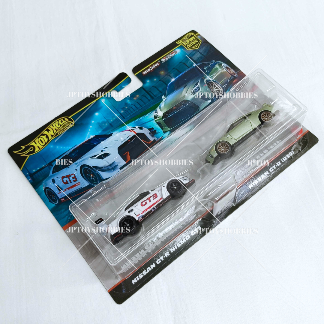 Hot Wheels Premium Car Culture 2 Pack Nissan GT-R NISMO GT3 / Nissan GT-R (R35)【H2P030】