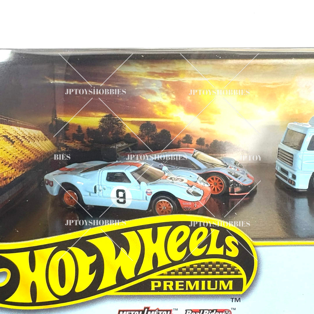 Hot Wheels Premium Diorama Collector Set Assortment – Le Mans Race Gulf Set【HCS008】