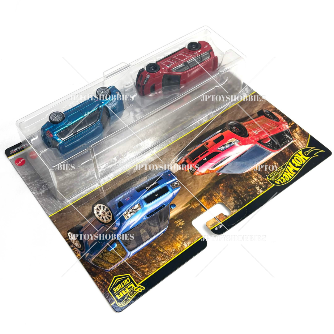 Hot Wheels Twin 2 Pack Lancer Evolution IX Wagon 04 Subaru Forester STI【H2P031】