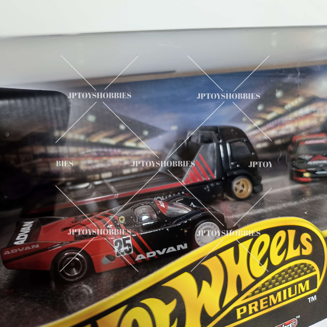 Hot Wheels Premium Diorama Collector Set ADVAN Racing Team, Skyline MR2, Porsche【HCS004】