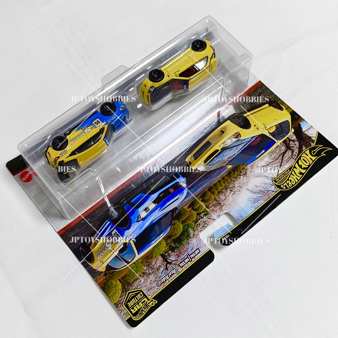 Hot Wheels Premium Car Culture 2 Pack '99 Honda Civic Type R (EK9) / Honda Civic Type R【H2P023】