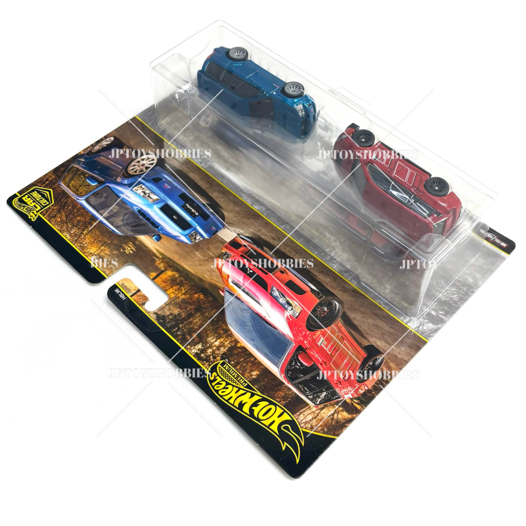 Hot Wheels Twin 2 Pack Lancer Evolution IX Wagon 04 Subaru Forester STI【H2P031】