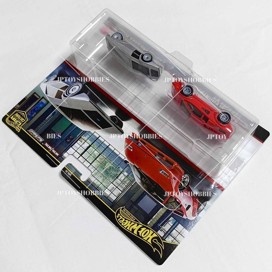 Hot Wheels Premium Car Culture 2 Pack Lamborghini Countach LP5000 QV/Lancia Stratos Zero【H2P024】