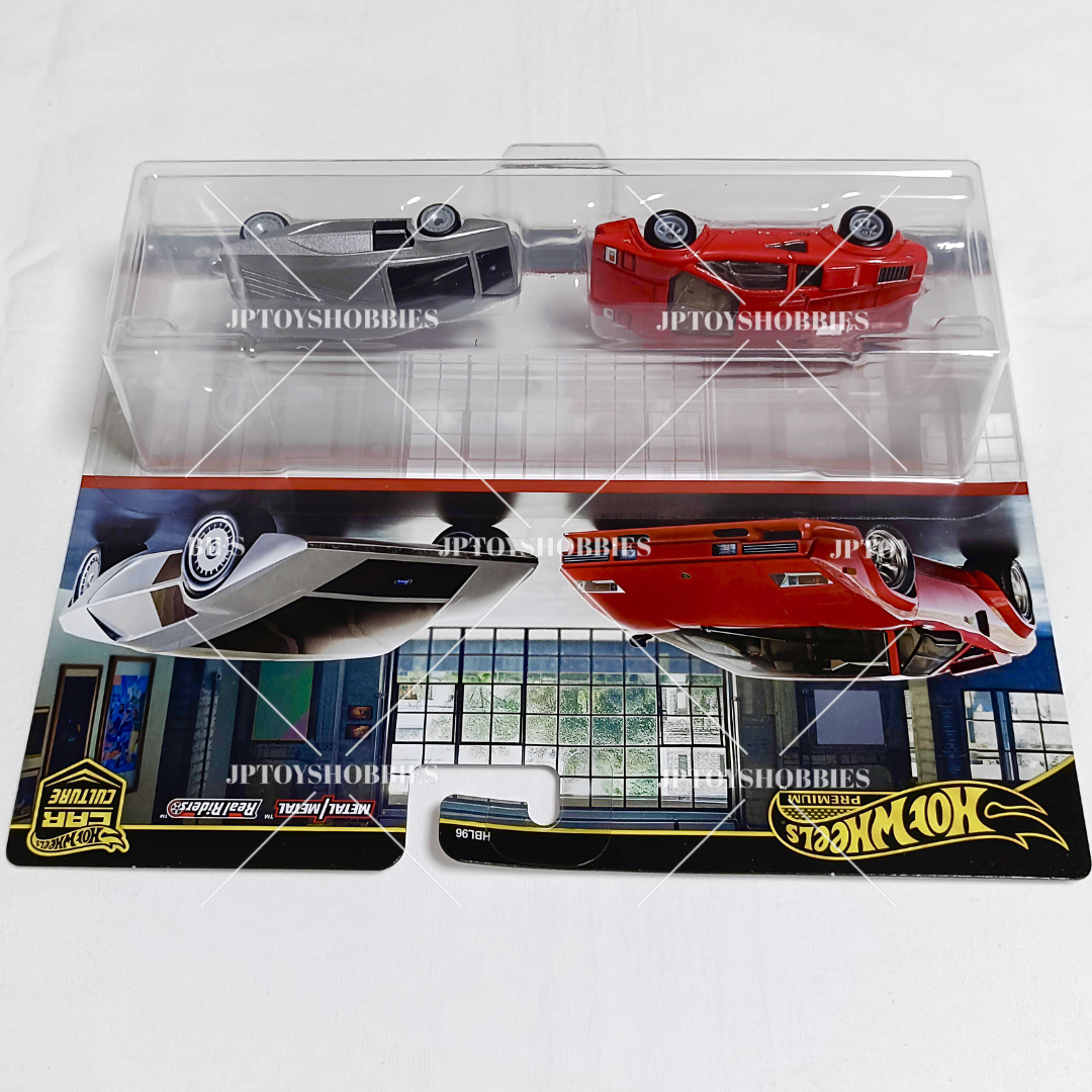 Hot Wheels Premium Car Culture 2 Pack Lamborghini Countach LP5000 QV/Lancia Stratos Zero【H2P024】