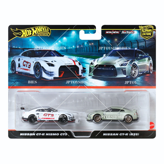 PSL 2025 Hot Wheels Premium Car Culture 2 Pack Nissan GT-R NISMO GT3 / Nissan GT-R (R35)【H2P030】