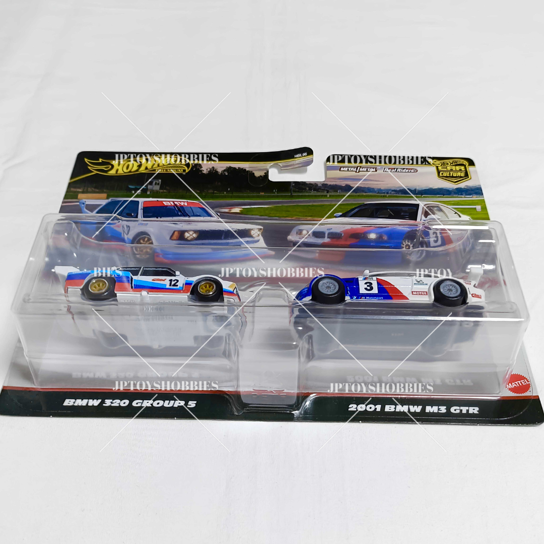 Hot Wheels Premium Car Culture 2 Pack BMW 320 Group 5 / 2001 BMW M3 GTR【H2P022】