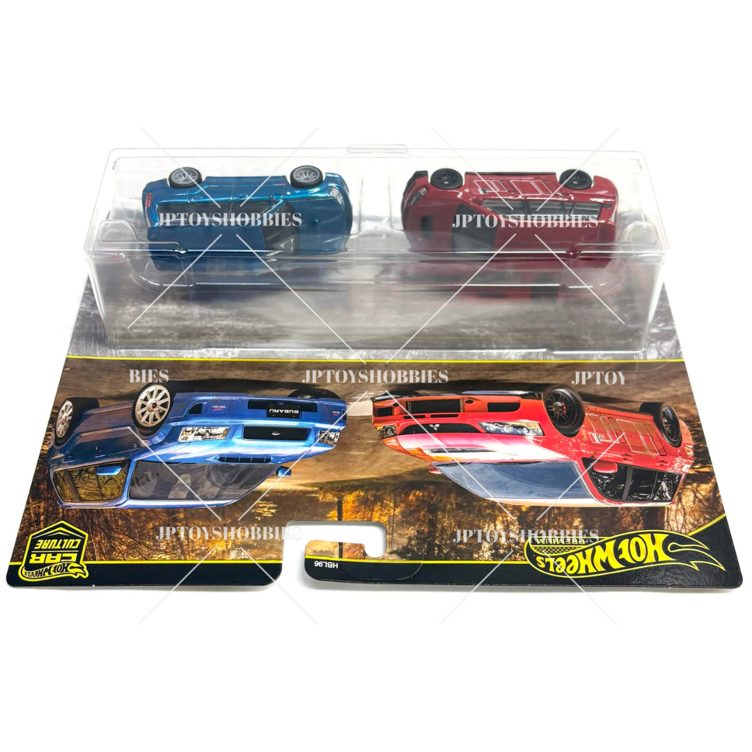 Hot Wheels Twin 2 Pack Lancer Evolution IX Wagon 04 Subaru Forester STI【H2P031】