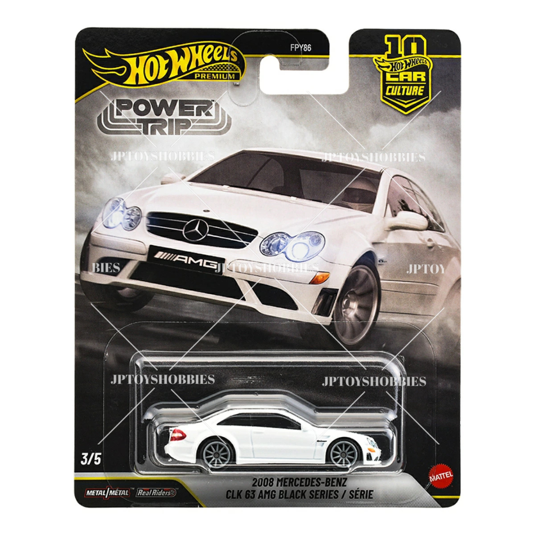 Hot Wheels Premium Car Culture Power Trip 2008 Mercedes-Benz CLK 63 AMG Black Series【HPT003】