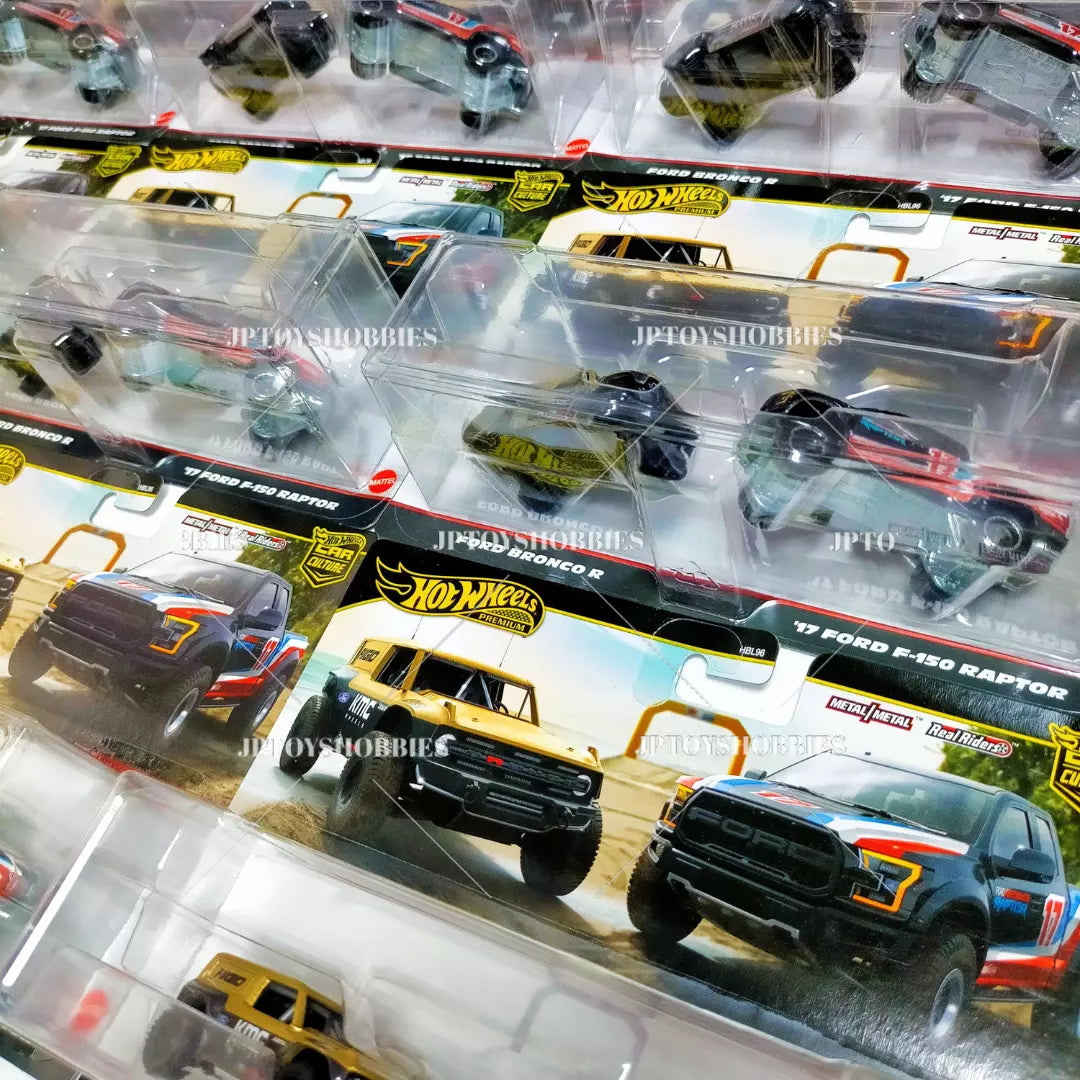 Hot Wheels Premium 2 Pack Ford Bronco R / '17 Ford F-150 Raptor【H2P011】