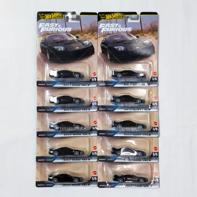 Hot Wheels Premium FAST & FURIOUS A Case 2003 Honda NSX-R【HFF003】