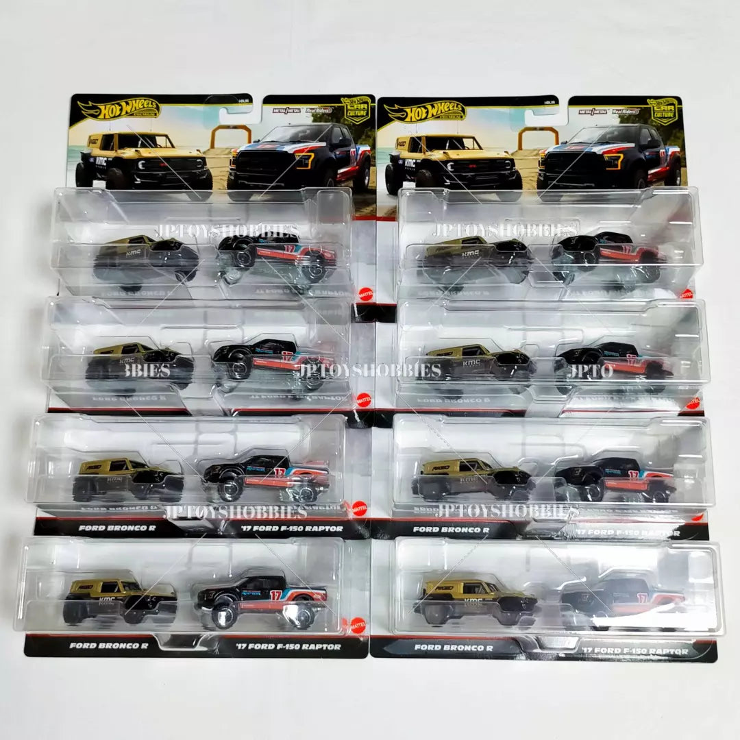 Hot Wheels Premium 2 Pack Ford Bronco R / '17 Ford F-150 Raptor【H2P011】