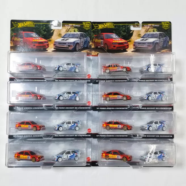 Hot Wheels Premium 2 Pack '93 Ford Escort RS Cosworth / '87 Ford Sierra Cosworth【H2P009】