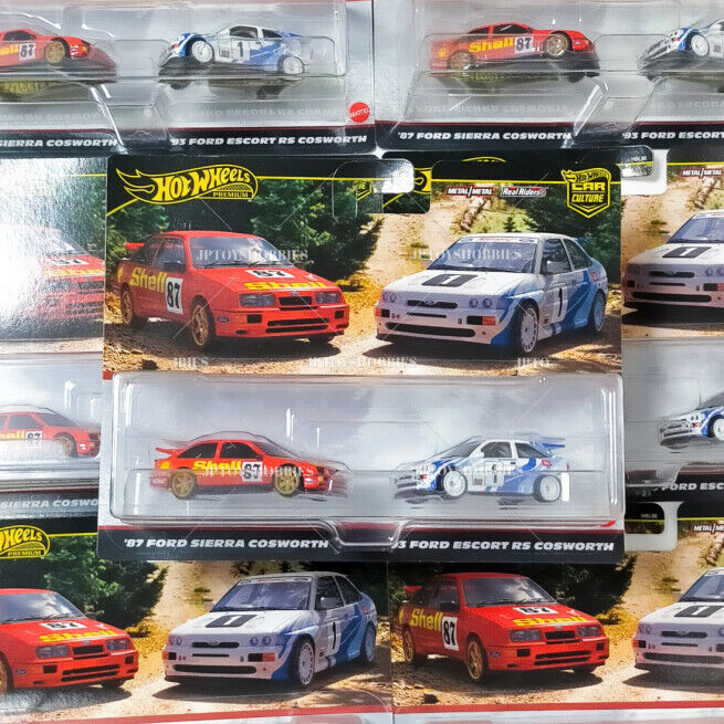 Hot Wheels Premium 2 Pack '93 Ford Escort RS Cosworth / '87 Ford Sierra Cosworth【H2P009】