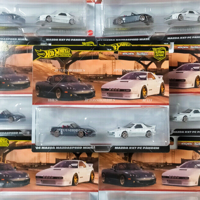 Hot Wheels Premium 2 Pack Mazda RX7 FC Pandem / '04 Mazda Mazdaspeed Miata【H2P007】
