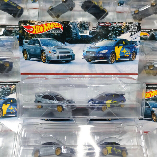 Hot Wheels Premium 2 Pack SUBARU IMPREZA WRX / ’16 SUBARU WRX STI【H2P005】