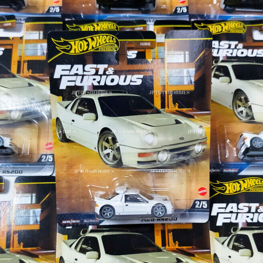 Hot Wheels Premium FAST & FURIOUS A Case FORD RS200【HFF004】