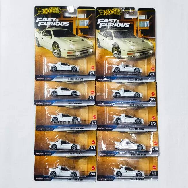 Hot Wheels Premium FAST & FURIOUS A Case FORD RS200【HFF004】