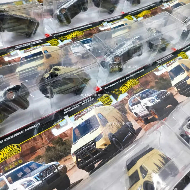 Hot Wheels Premium 2 Pack Mercedes-Benz Sprinter Tourer / '05 Toyota Land Cruiser Prado【H2P008】