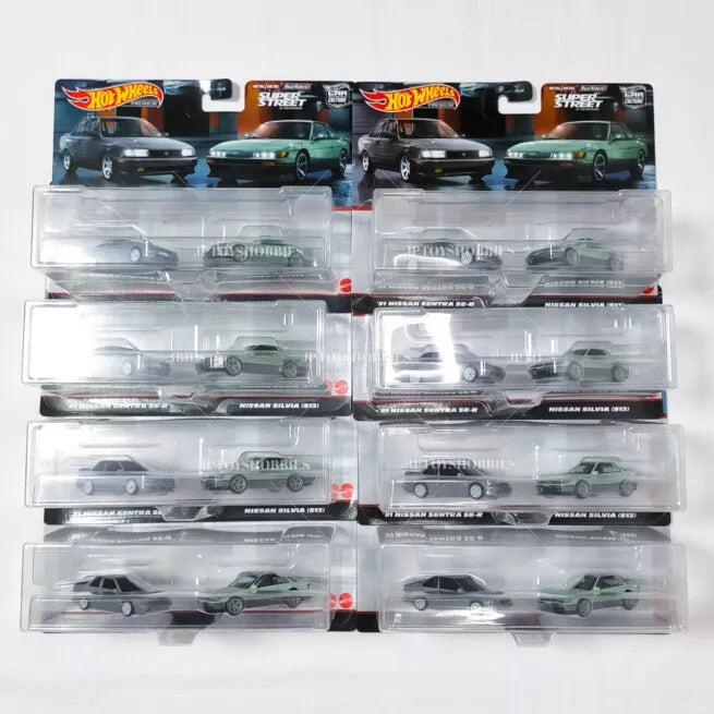 Hot Wheels Premium 2 Pack ’91 NISSAN SENTRA SE-R / SILVIA (S13)【H2P004】